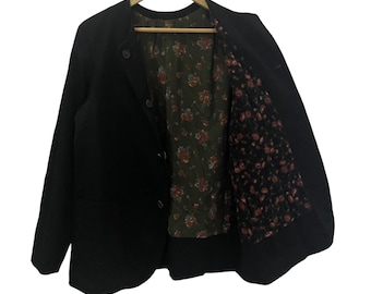 Vintage Yohji Yamamoto Wool Coat: 80s Japanese Designer Jacket