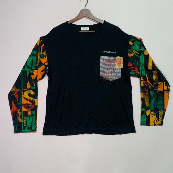 Kansai Man Multicolour Long Sleeve Tee Vintage Ka… - image 1