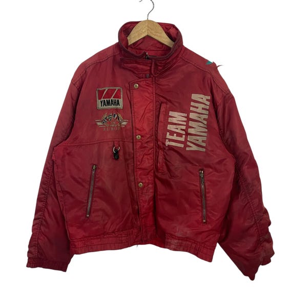 Vintage Team Yamaha Racing Jacket Vintage Team Yamaha Distressed Racing Jacket Size XL