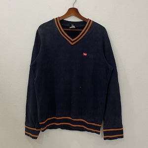 Vintage Diesel V-neck Sweatshirt Vintage Diesel Small Logo Sweatshirt Vintage Diesel Pullover Sweatshirt Size M