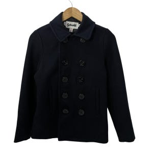 Vintage Schott Nyc Button Ups Pea Coat Workwear Rockers Jacket Size M