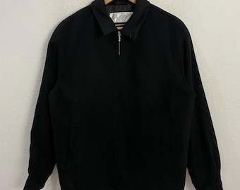 Vintage Rigel Zipper Ups Workwear Cashmere Jacket Size L