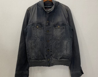 Vintage Dolce Gabbana Faded Jacket Vintage Dolce & Gabbana Button Ups Faded Jacket Size M