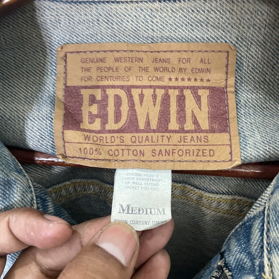 Vintage 90s Edwin Jacket Vintage 90s Edwin Denim … - image 5
