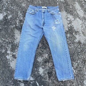 Vintage Levis 505 Denim Jeans Vintage Levis 505 Distressed Denim Jeans W34