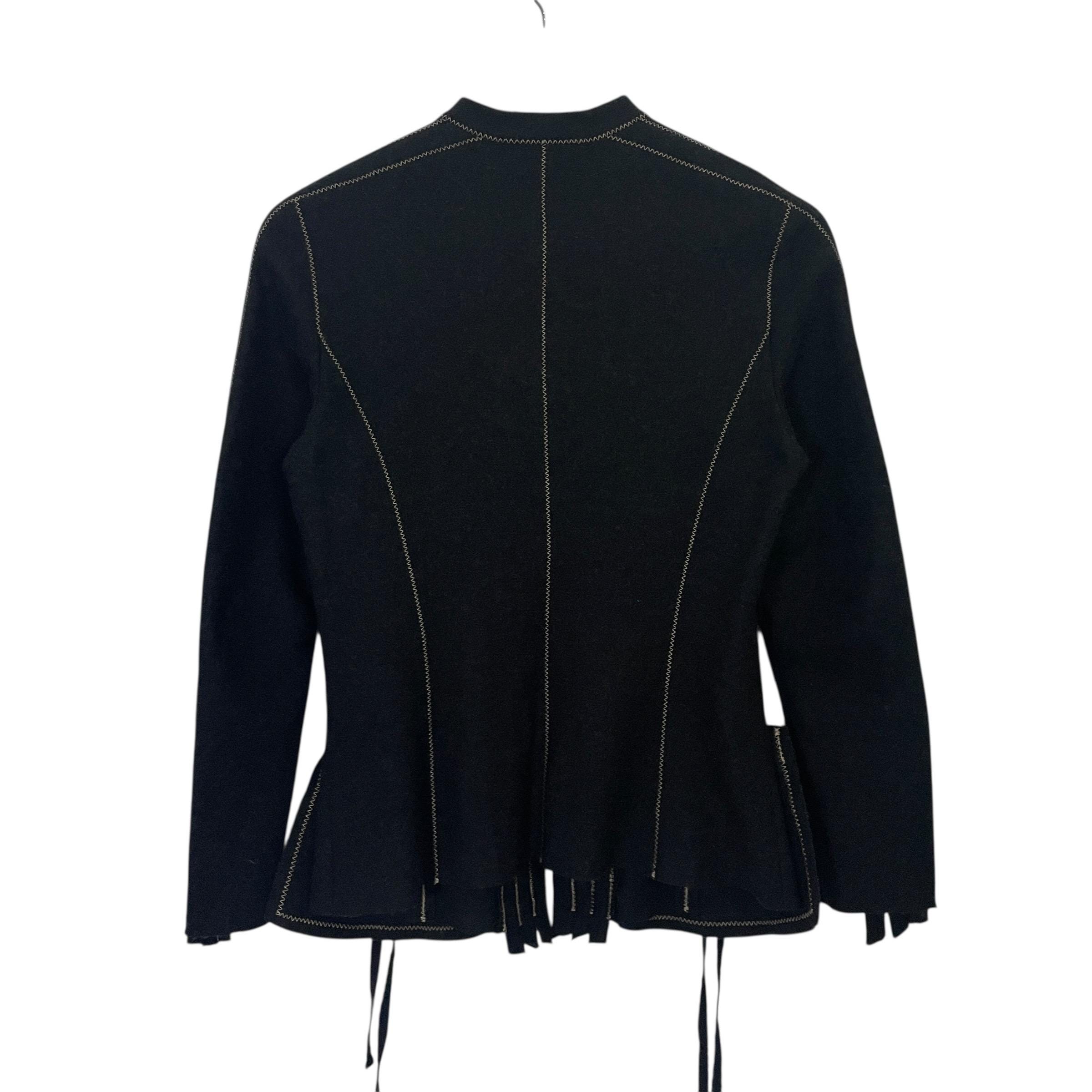 90s Hiroko Koshino 変形 ノーカラージャケット archive Vintage 90s Hiroko Koshino Jacket Vintage 90s Hiroko Koshino