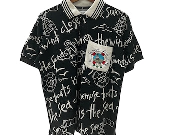Vintage 90s Jean Charles De Castelbajac Earth Care Sport Bear Art