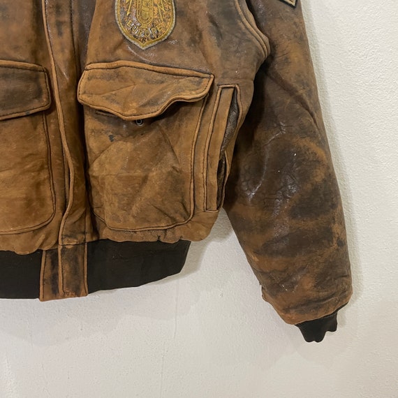 ジャケット・アウター avirex 90s A-2 real leather bomber jkt Vintage Avirex A-2 Leather Bomber Jacket Smoker | eBay
