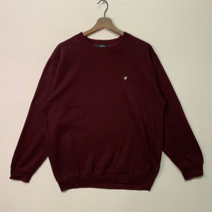 Vintage Ep Polo Sweatshirt Vintage Ep Polo Embroidery Small Logo Sweatshirt Vintage Polo Crewneck Plain Sweatshirt Size L