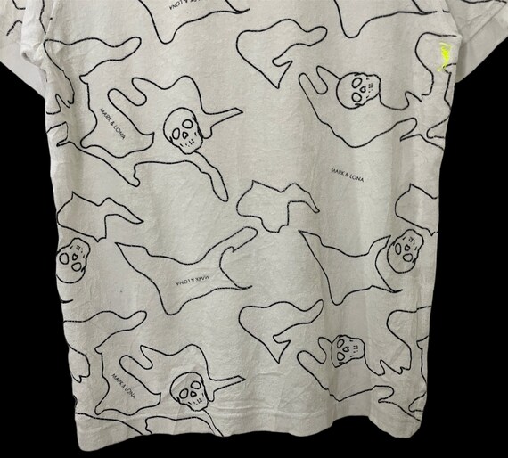 Vintage Mark & Lona Polos Vintage Mark Lona Skulls Polos Tee Size