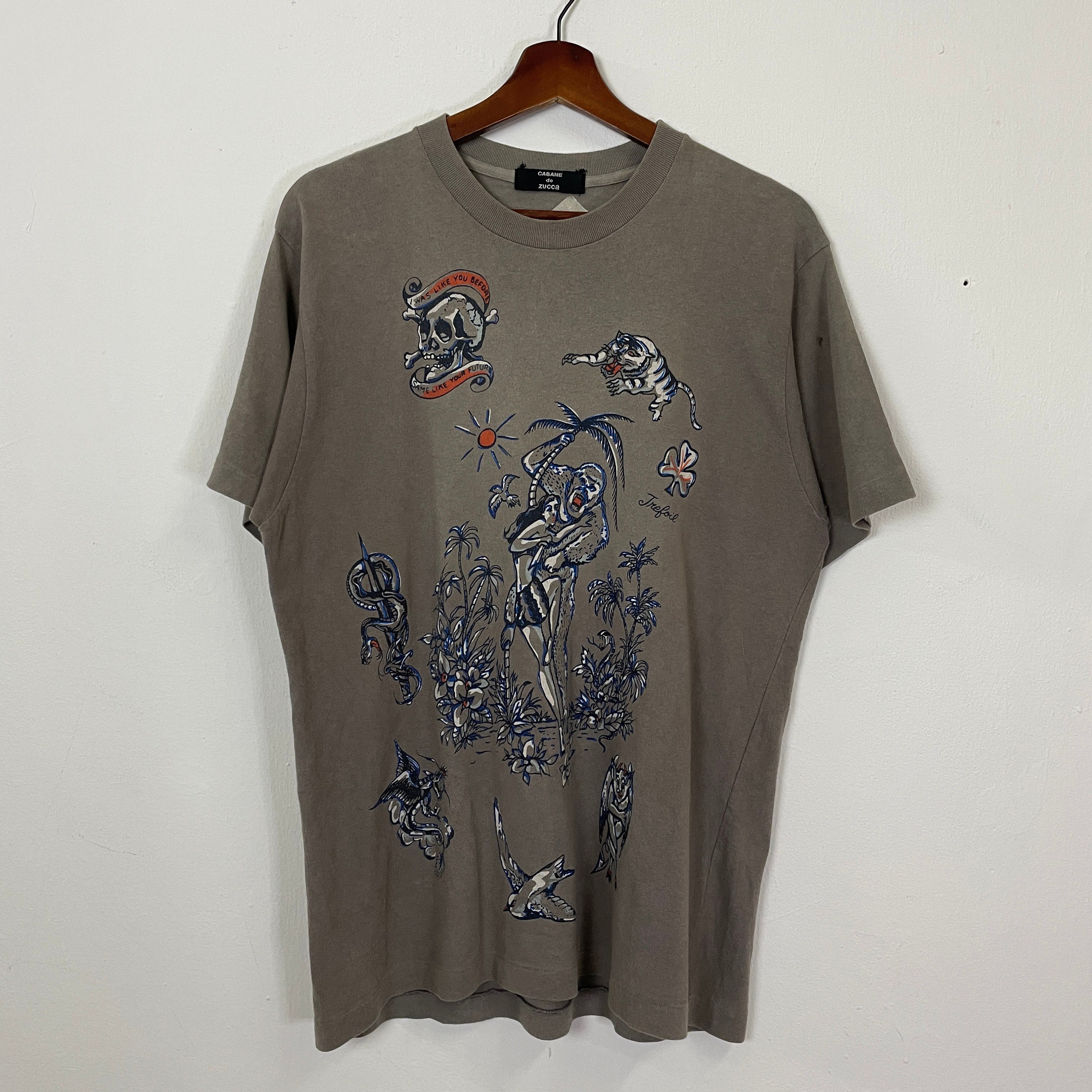 Vtg Cabane De Zucca by Issey Miyake Jungle Motive Tee Vintage