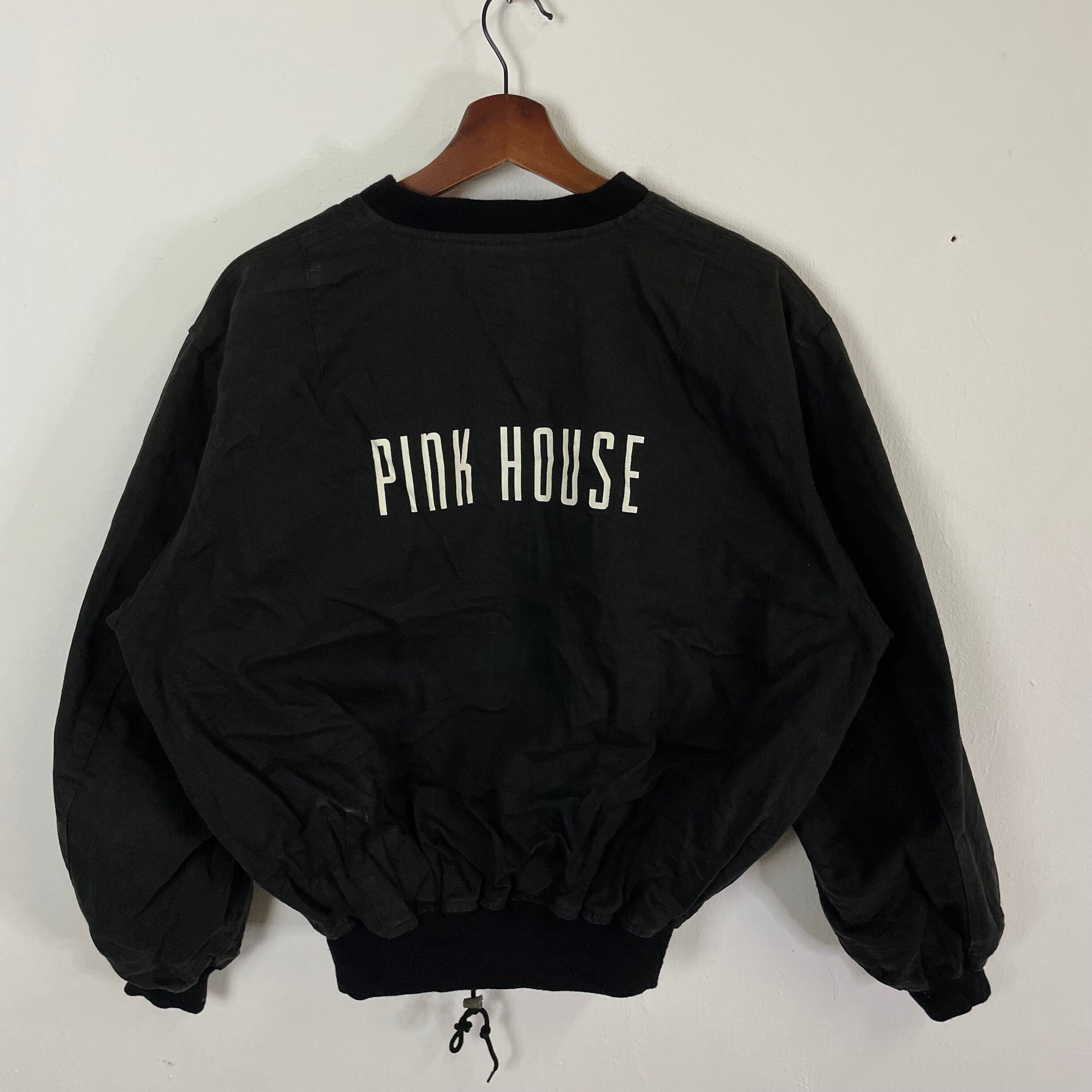 Vintage Pink House Bomber Jacket Vintage Pink House Big Logo Vintage Pink House Bomber Jacket Vintage Pink House Big Logo