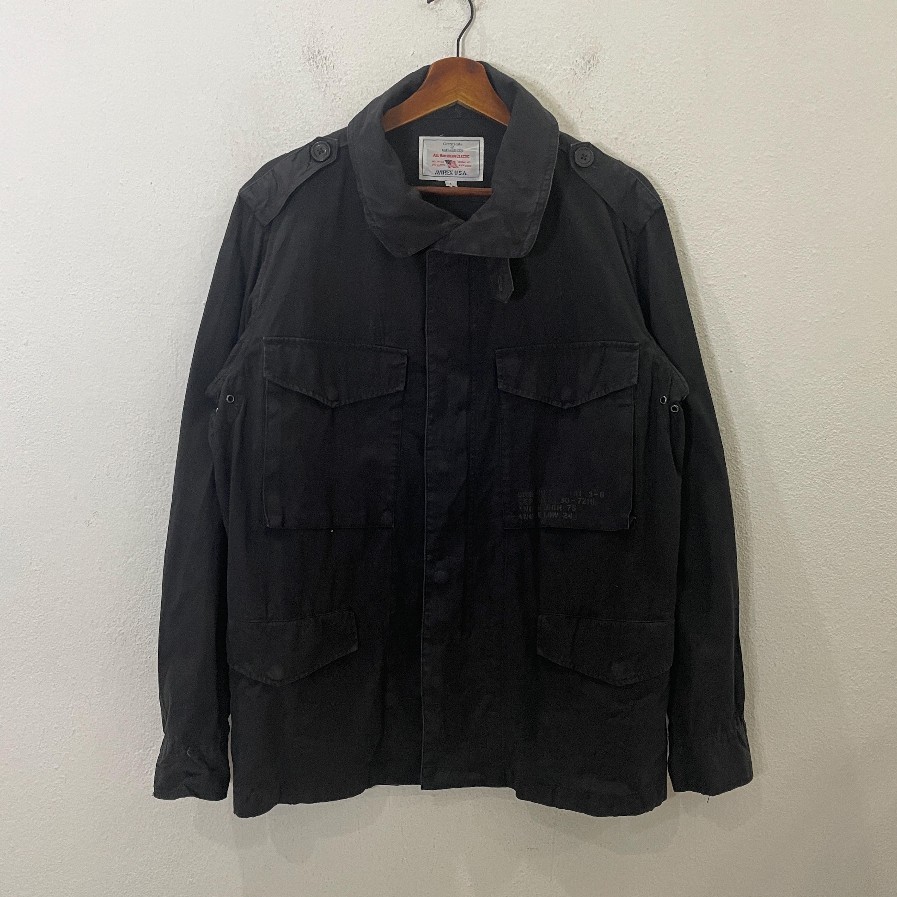 ジャケット・アウター 90's Avirex Military gimmick jacket M AVIREX leather jacket, Champions, vintage varsity coat 90s