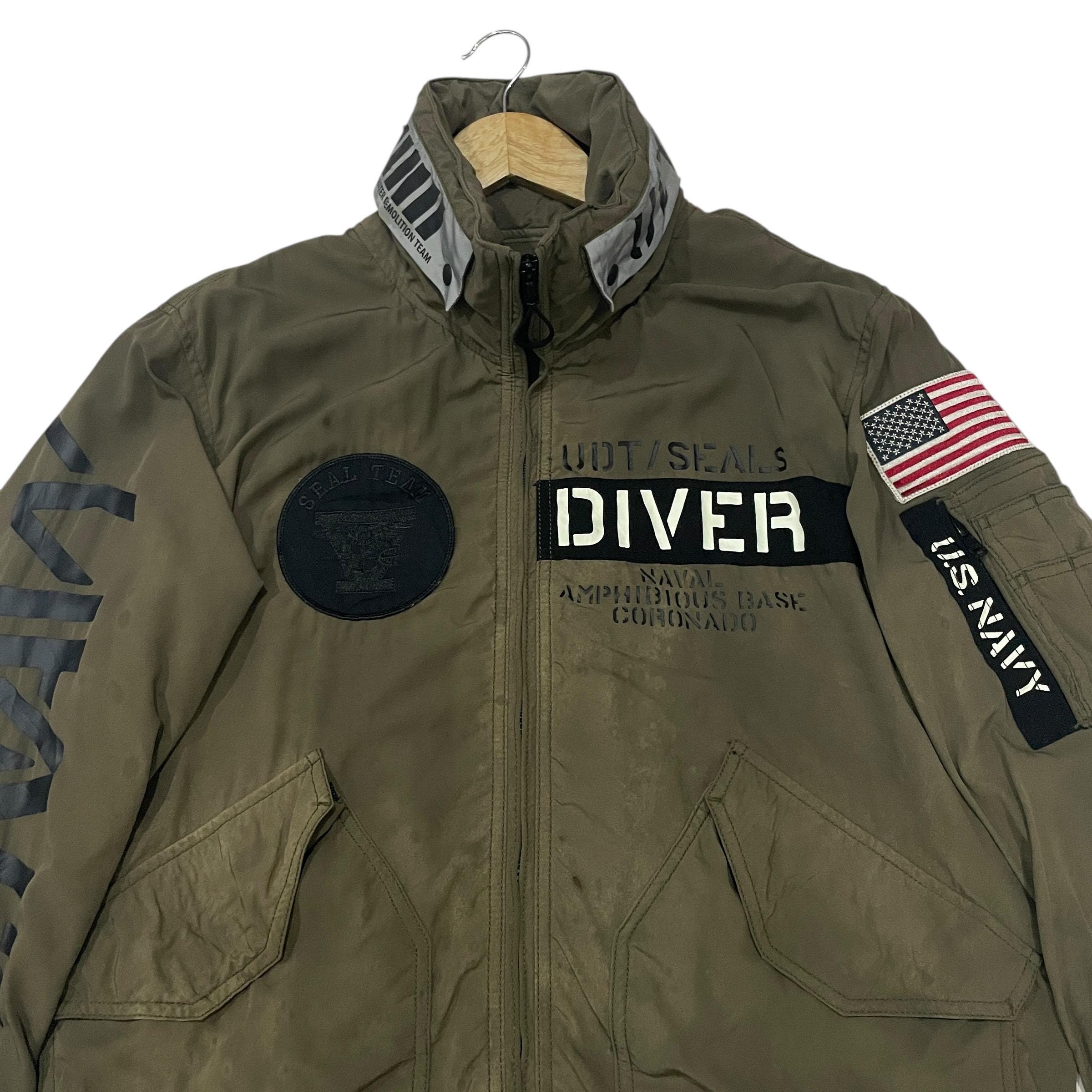 AVIREX U.S. NAVY DIVER ジャケット L Vintage Avirex U.S Navy Jacket Vintage Avirex Diver U.S Navy