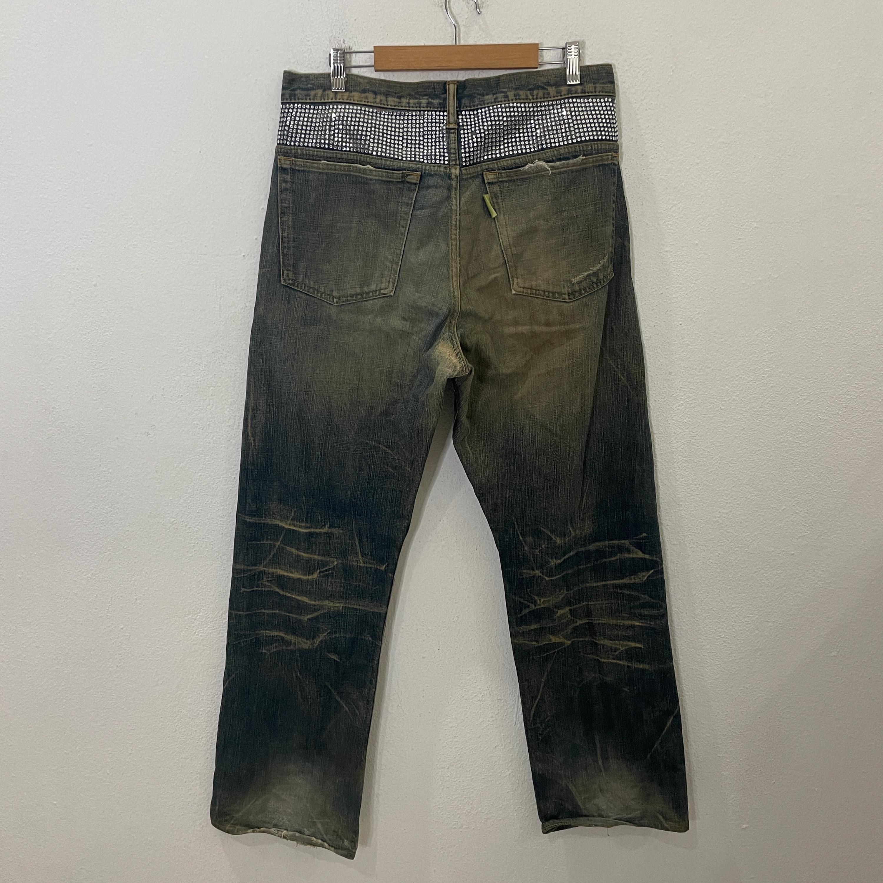 パンツ SWAGGER back embroidery denim パンツ SWAGGER back embroidery denim SWAGGER back embroidery