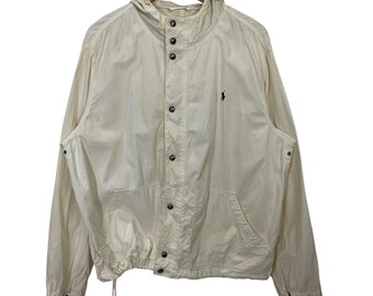 Vintage Polo Ralph Lauren Jacke Vintage Polo Ralph Lauren Stickerei kleines Logo Jacke Vintage Polo Ralph Lauren Jacke Hoodies Jacke Größe XL