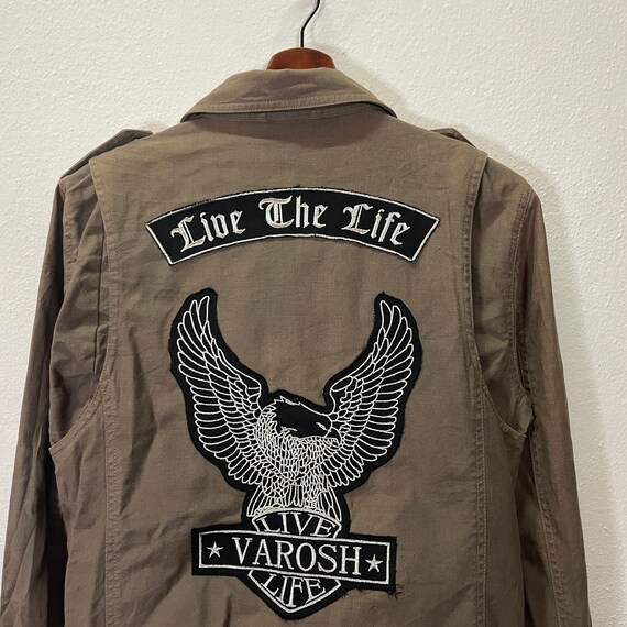 Vintage Varosh Jacket Vintage Varosh Big Logo Airforce Style 