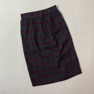 Vintage Givenchy Life Chekered Skirt Vintage Givenchy Life Rare Skirt W25