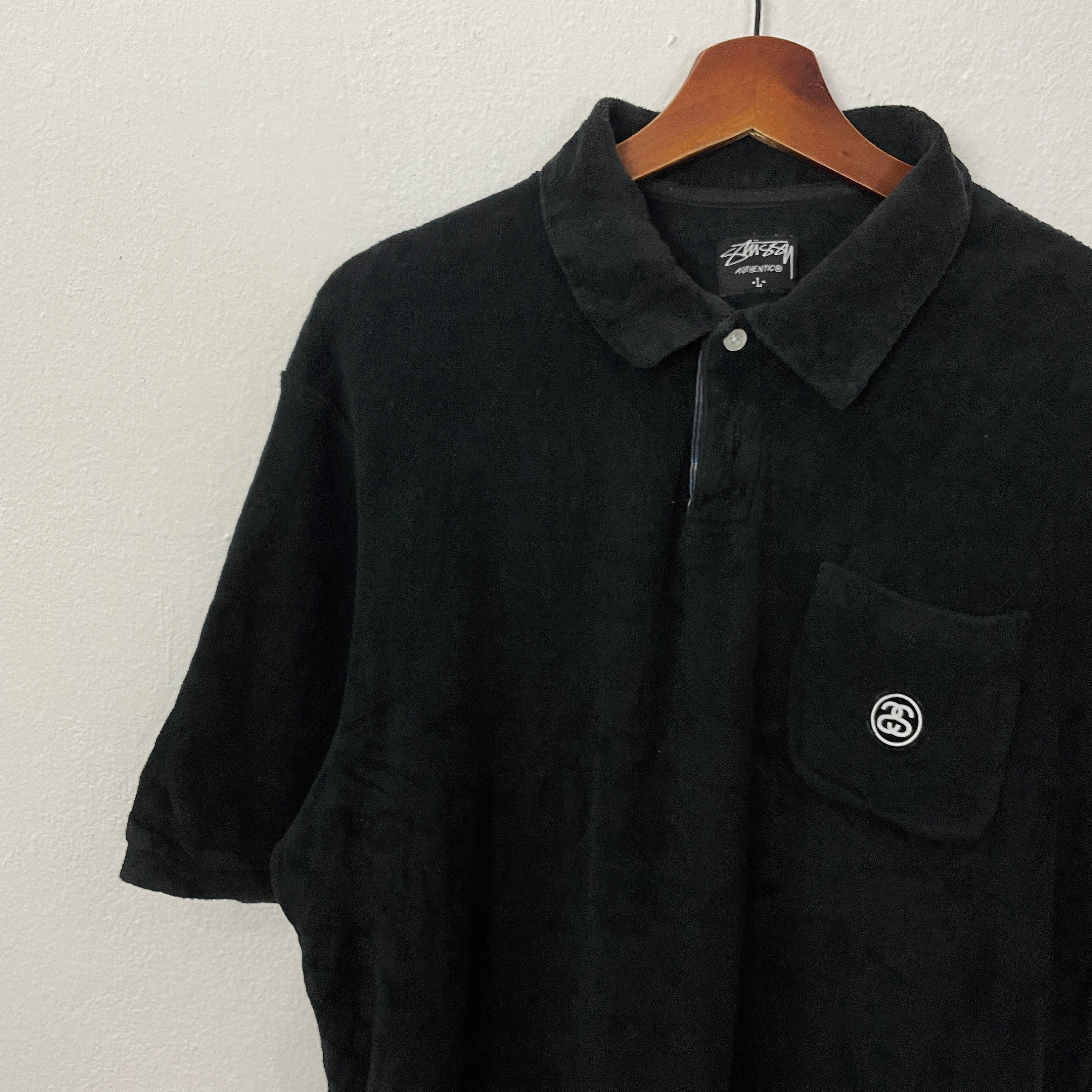 Vintage Stussy Polos Shirts Vintage Stussy Small Logo Polos Shirts
