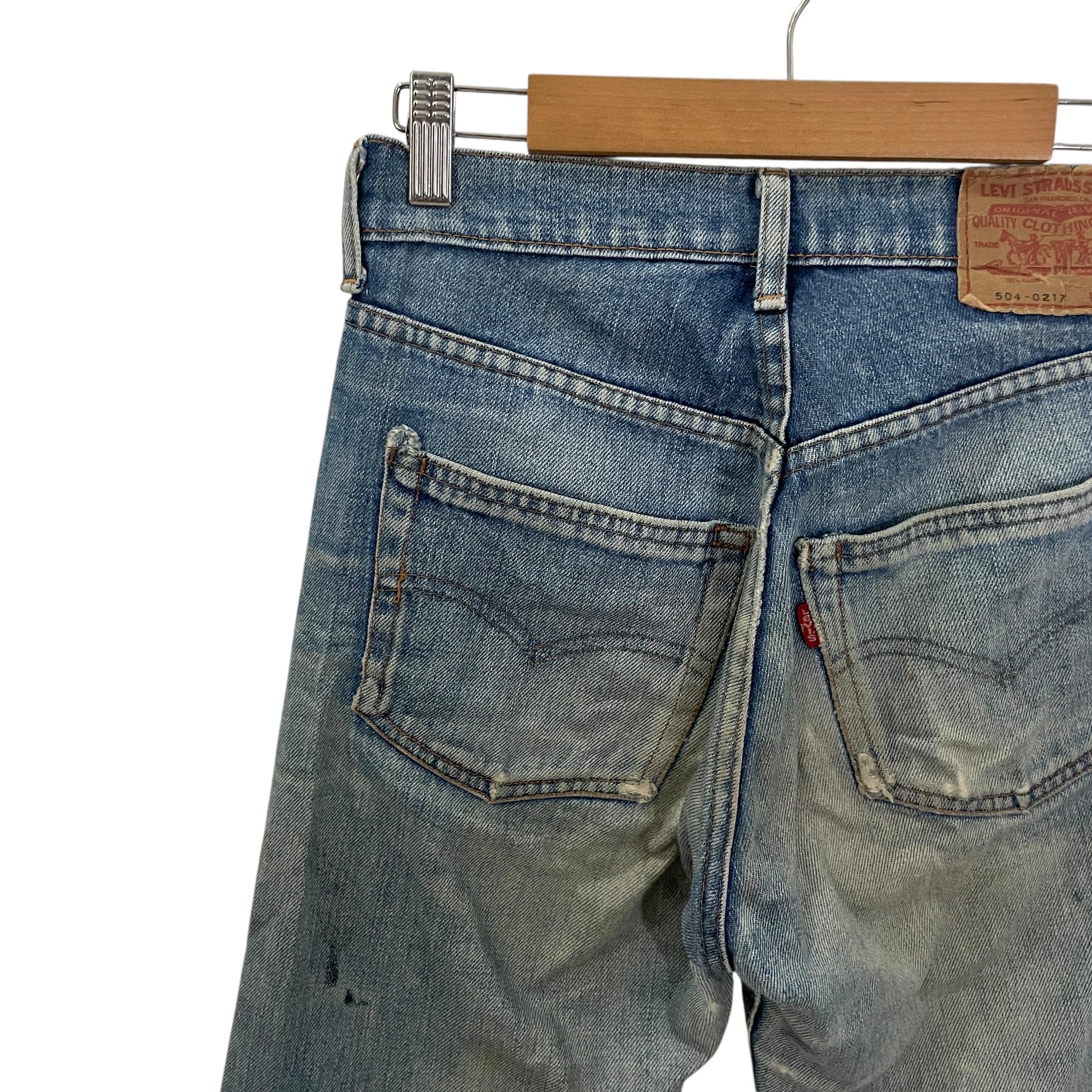 Vintage Levis Lot 504-0217 Distressed Denim Vintage Levis Lot 504