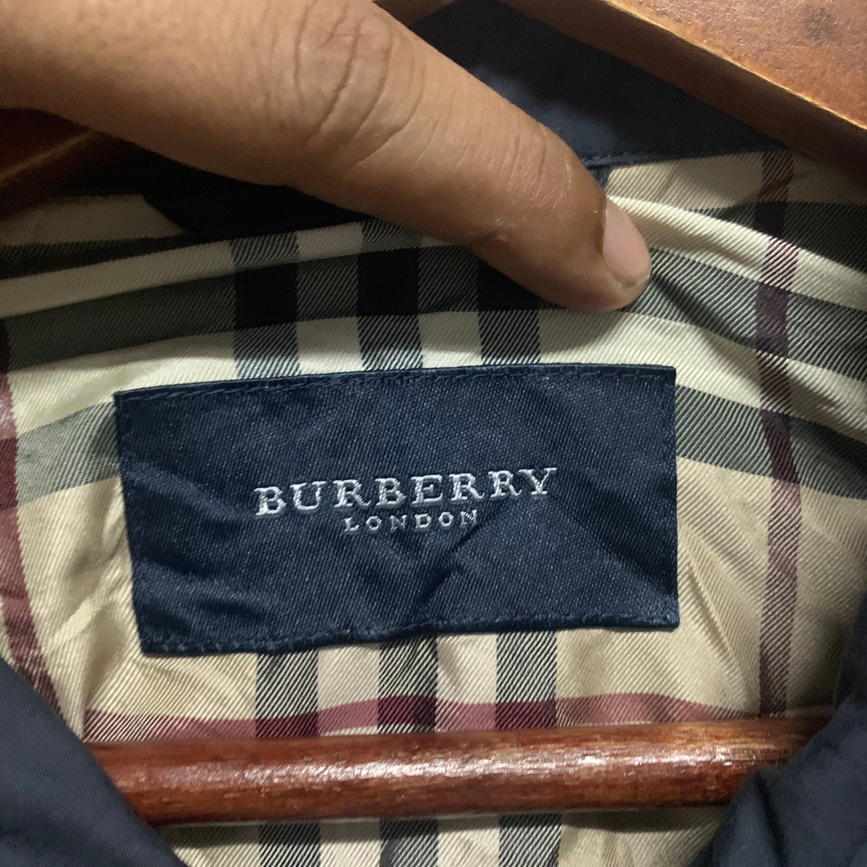 Vintage Burberry Embroidery Small Logo Nova Check Inside | Etsy