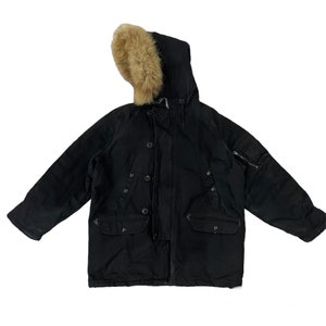 Chaqueta parka vintage de los años 90 para climas extremadamente fríos de I.Spiewalk & Sons. Chaqueta tipo N-3B/F Mil J 3786J de I.Spiewalk & Sons.