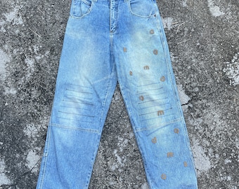 Vintage Akademiks Denim Jeans Vintage Akademiks Hiphop Denim Jeans W35
