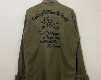 Vintage Stooge & Co Army Skulls Jacket Vintage Stooge Co Military Style Jacket Vintage Stooge Co Multipocket Tactical Skulls Jacket Size M