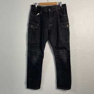 Vintage Abirex Denim Jeans Vintage Abirex Utility Multipocket Tactical Cargo Denim W33