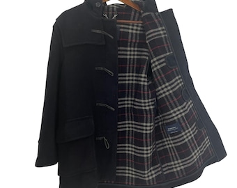 Vintage 90's Burberrys Navy Blue Daffle Coat - Etsy