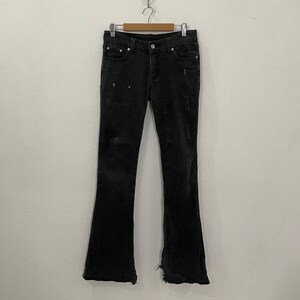 Vintage Hide Rock Design Denim Vintage Hide Rock Ontwerp Punk Stijl Denim Vintage Hide Rock Distressed Punk Denim W30