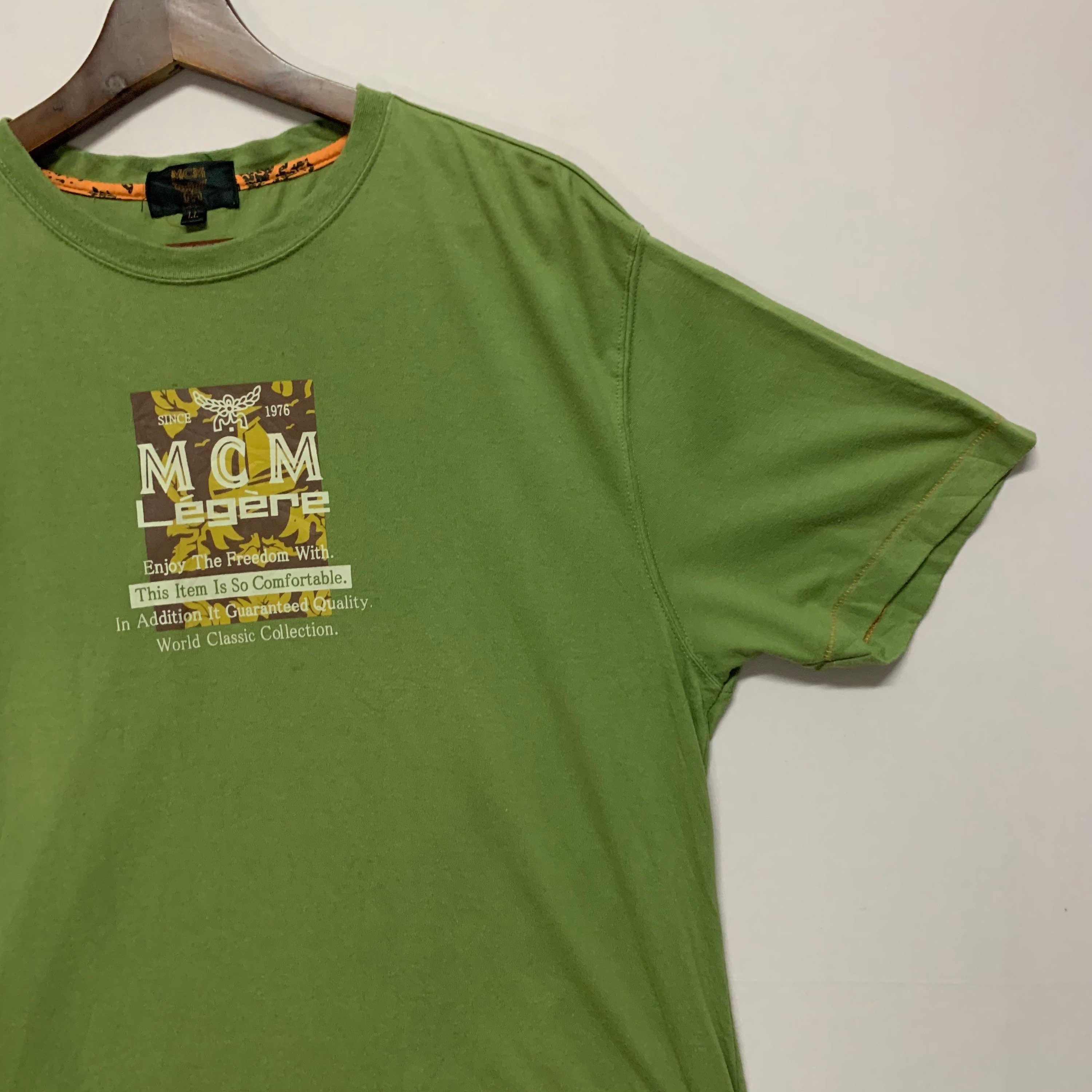 ヴィンテージ MCM Legere ビッグロゴ Tシャツ ヴィンテージ mcm クルー 