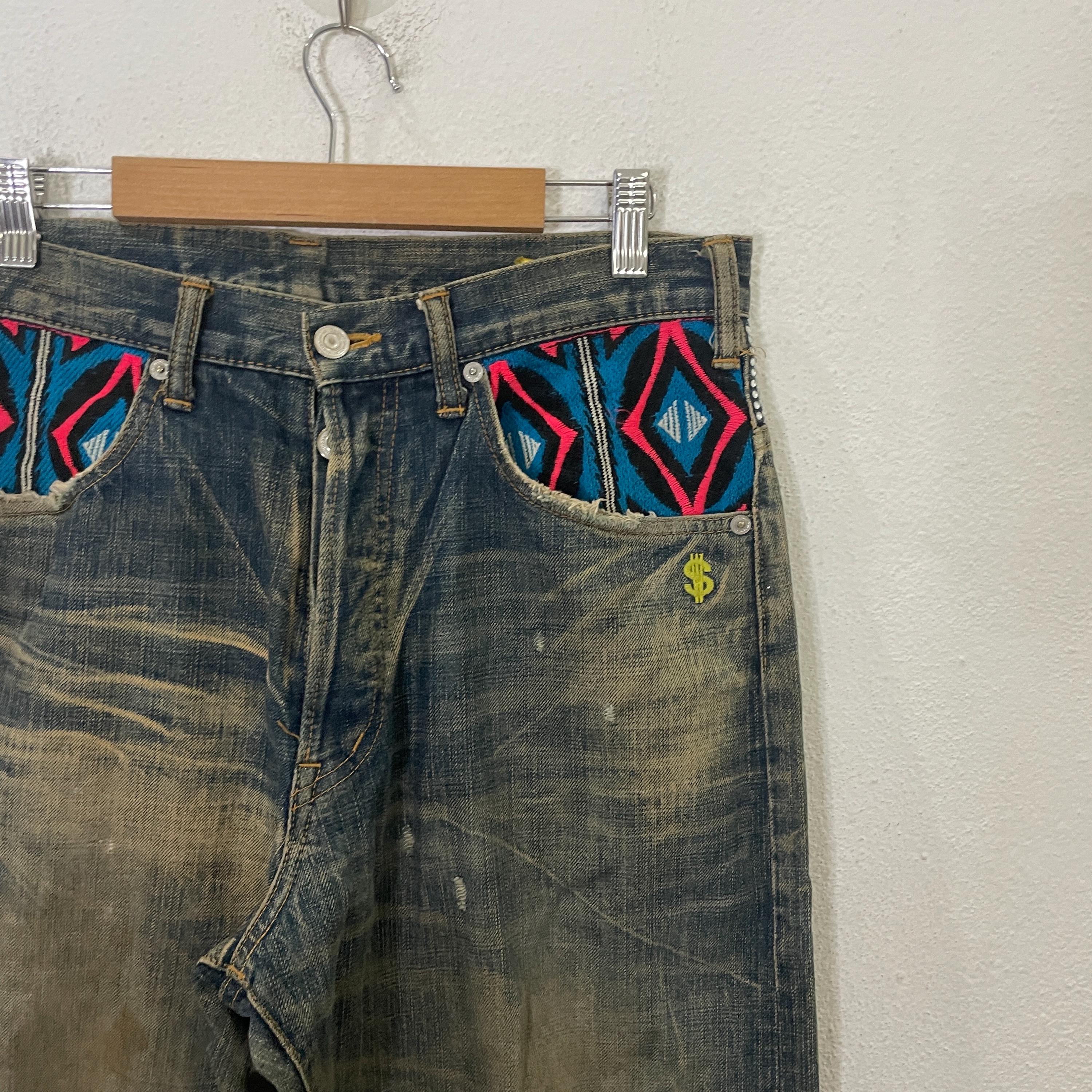 パンツ SWAGGER back embroidery denim Vintage Swagger Japan Denim Vintage Swagger Japan Denim