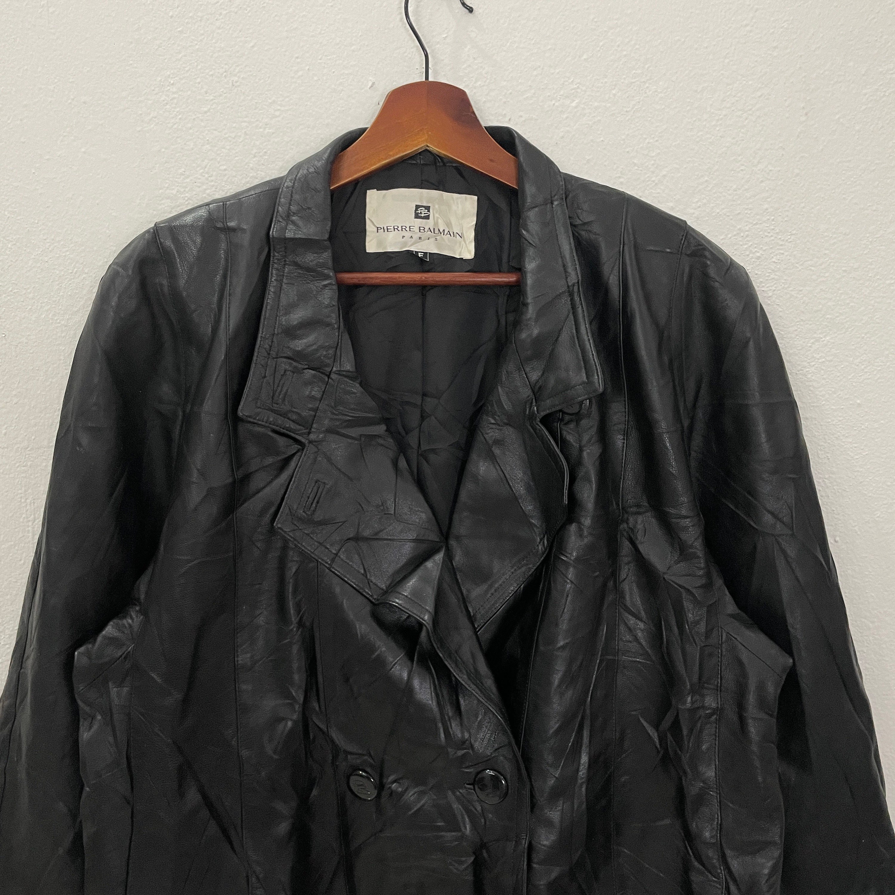 ジャケット・アウター 90s pierre balmain A-2 lether jacket Vintage Pierre Balmain Paris Leather Jacket Vintage Pierre
