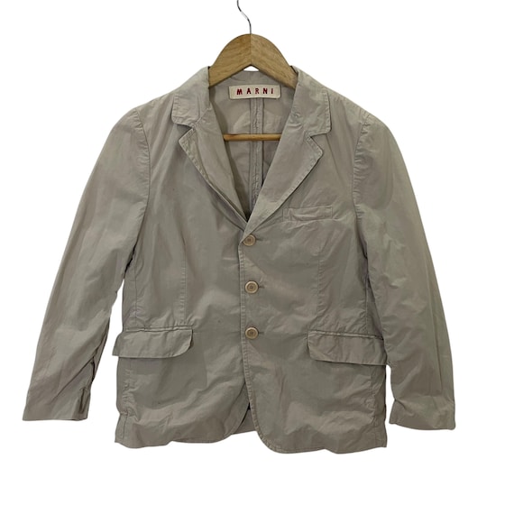 Marni, Vintage Marni Coat Jacket Vintage Marni Coat Button Ups Jacket Size M
