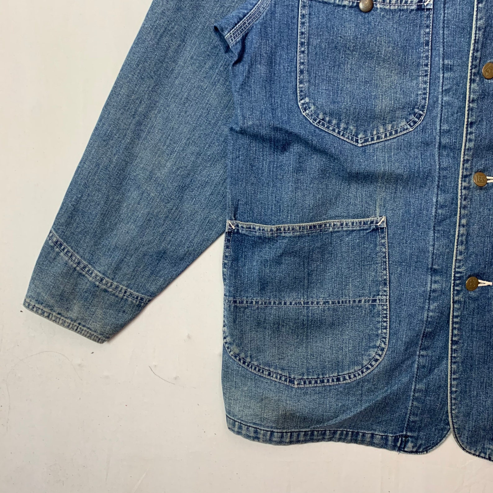 Vintage Lee Jacket Vintage 40s Lee Multipocket Denim Jacket Etsy