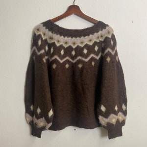 Vintage Natural Couture Mohair Knitwear Jumper Vintage Natural Couture Knitwear Sweater Vintage Natural Couture Pullover Knitwear Size M