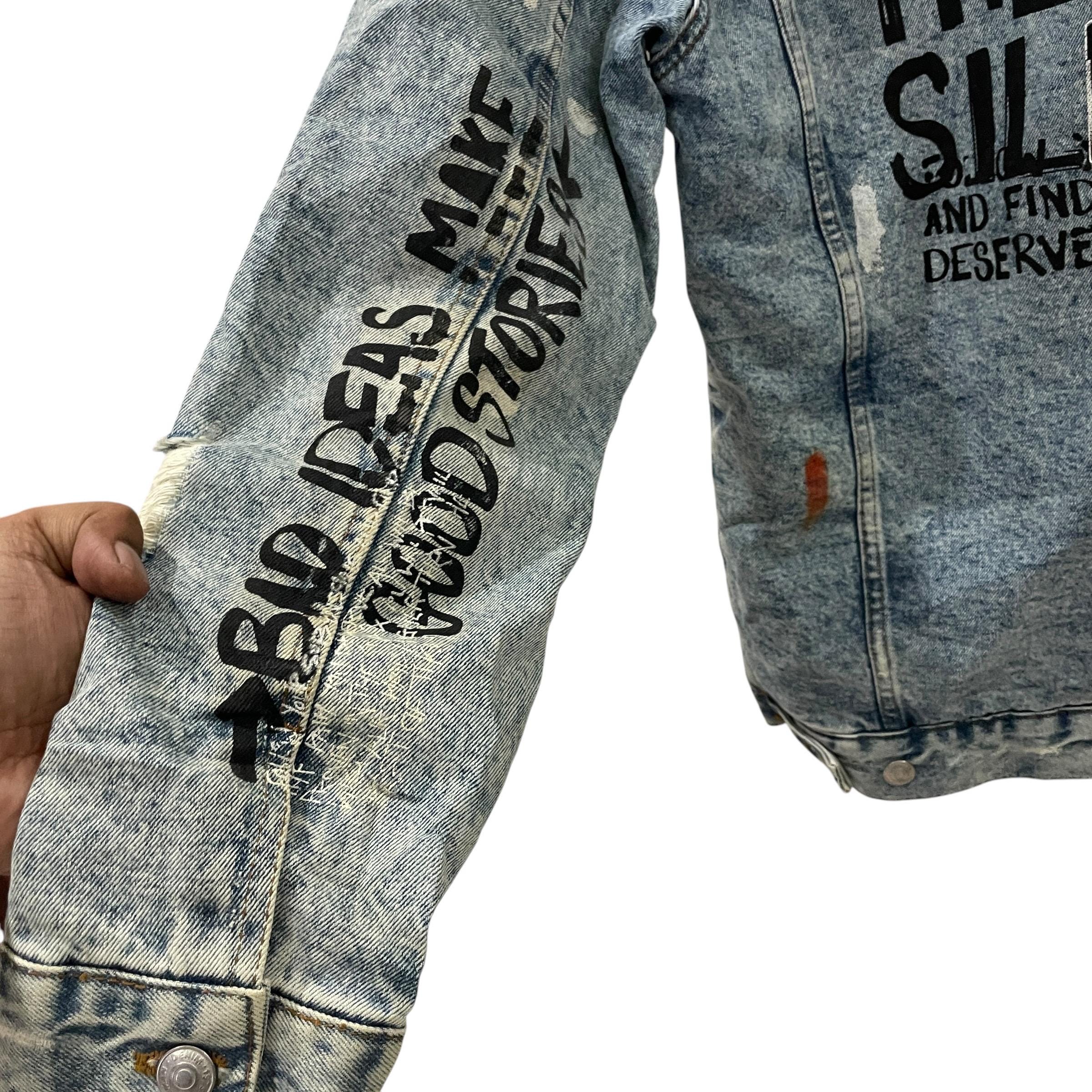 Vintage Zara Art Japanese Designer Denim Jacket Vintage Zara Art 