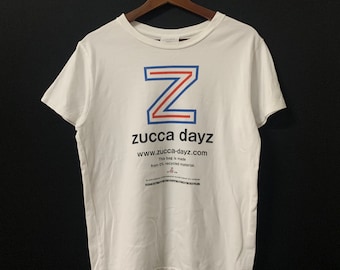 Vintage Zucca Tee Zucca By Issey Miyake Big Logo T-Shirt Zucca By Issey Miyake Crewneck Plain Tee Size S