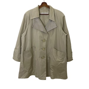 Vintage Christian Dior Trench Coat Vintage  Christian Dior Trench Coat Jacket Vintage Dior Button Ups Jacket  Size XL