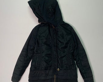 Avirex Army Design Zipper Ups Women Jacket Avirex Hoodies Jacket Avirex Designer Jacket size L