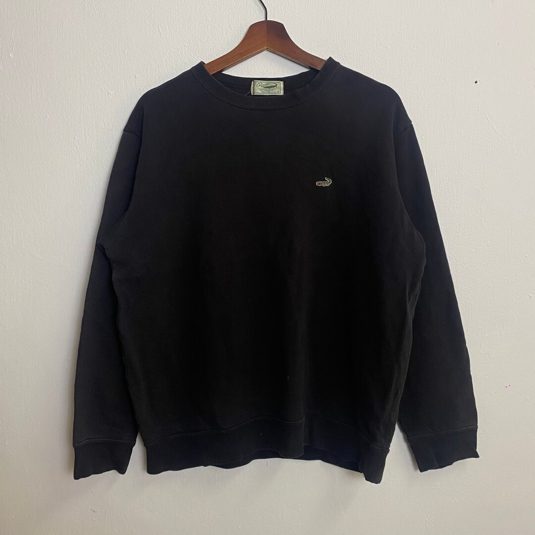 Vintage Crocodile Embroidery Small Logo Sweatshirt Vintage