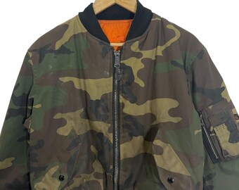 90s usa製 ALPHA ma-1 bomber jacket camo Vintage Alpha Industries Bomber Jacket Vintage 90s Alpha