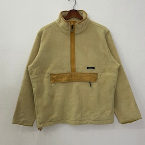 Vintage Aigle Fleece Jacket Vintage Aigle Half Zipper Fleece Jacket Vintage Aigle Small Logo Fleece Jacket Size M