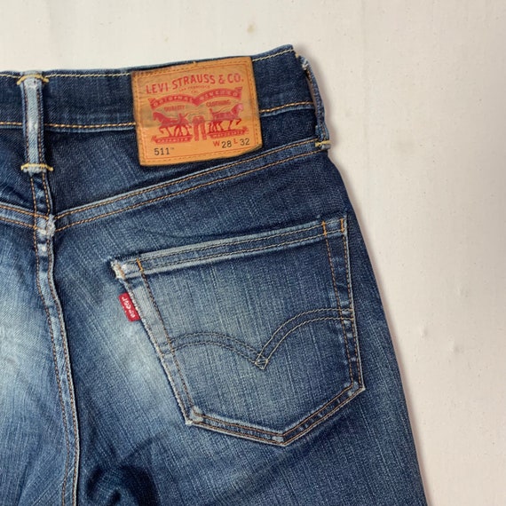 Vintage Levis 511 Denim Jeans Vintage Levis Faded… - image 8