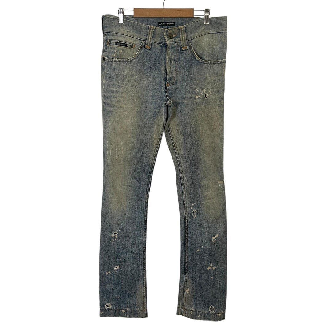CHEMISE EN JEANS TIE N DYE DENIM DOLCE & GABBANA D&G VINTAGE