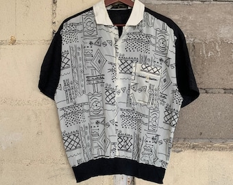 Vintage Rudolf Valentino Tee Vintage Rudolf Valentino Embroidery Small Logo Tee Size XXL