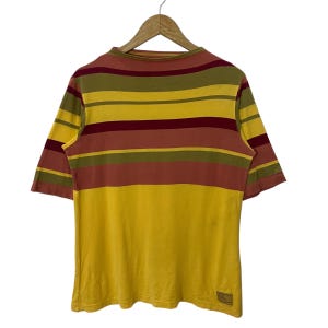 HAI SPORTING GEAR Border t-shirt 80’s Vintage Hai Sporting Gear Border Stripes Issey Sport Tshirt