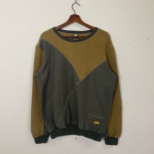 Vintage Simple Life Zopfmuster Strick Sweatshirt Vintage Simple Life Crewneck Strick Sweatshirt Size L