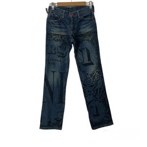 Vintage Hysteric Glamour Kids Denim Vintage Hysteric Glamour Kids Distressed Denim Vintage Hysteric Glamour Kids Fullprint Denim W25